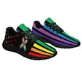 thumbnail image 6 of Rainbow Pride Shoes for Men Women, Unisex Fashion LGBT Gay Sneakers Lightweight Breathable Running Shoes Gift for Her Him Black Size 13, 6 of 7