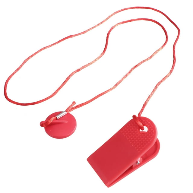 EeaseMX Bloqueo de seguridad útil para cinta de correr Bloqueo de interruptor de seguridad duradero para cinta de correr (tamaño pequeño, con porcelana blanca)