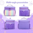 thumbnail image 6 of CARRFA Carrying Case Compatible with Yoto Player (3rd Generation), Card Holder Hold Up to 30 Cards, Travel Storage Bag for Bluetooth Audio Speaker & Headphone Accessories(Purple), 6 of 8