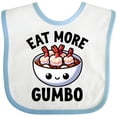 thumbnail image 3 of Inktastic Eat More Gumbo Funny Cajun Food Lover Boys or Girls Baby Bib, 3 of 4