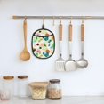 thumbnail image 5 of Sikiie Floral Vintage Silicone Pot Holders, Oven Mitts Heat Resistant Hot Pads, Non Slip Pot Holder for Kitchen Baking and Cooking 9.4 x 7.5 Inches, 5 of 7