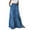 Blue, variant on Tiqkatyck Skirts for Women, Womens Long Boho Flowers High Elastic Waist with Pockets and Belt Maxi Skirt Pleated Skirt Beach Skirt Casual Skirt Long Skirt Blue