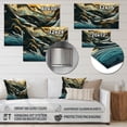 thumbnail image 4 of Designart "Line Exploration in Abstraction I" Minimalism Line Art Metal Wall Decor, 4 of 5