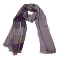 thumbnail image 1 of Jumpingount Bufanda inodora no irritante de gama alta del invierno para los hombres bufanda rayada bufanda de la tela escocesa bufanda de los Accesorios de disfraces púrpura, 1 of 6