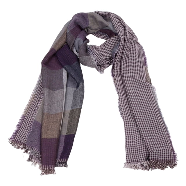 Jumpingount Bufanda inodora no irritante de gama alta del invierno para los hombres bufanda rayada bufanda de la tela escocesa bufanda de los Accesorios de disfraces púrpura