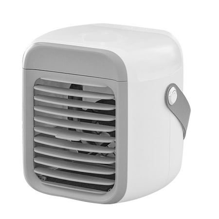 

Portable Mini Silent Fan Conditioner Fan Rechargeable Evaporative Conditioner Fan with 3 Speeds 7 Colors 3.8 Desktop Personal Ac Cooling Fan for Desk Office Bedroom Desktop Spray