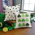 thumbnail image 2 of St Patricks Day Pillow Covers 18x18 Happy St Patricks Day Lucky Clovers Decor for Throw Pillows Covers St Patricks Day Pillow Covers Decor Couch Living Room 73A, 2 of 6