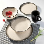Oxford Contempo, Tiramisu Stoneware 20 Piece Dinnerware Set, Service for 4