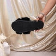 thumbnail image 4 of uublik Indoor Fuzzy Slippers for Women Winter Indoor House Shoes Comfortable Couple Home Footwear, Black, 4 of 7