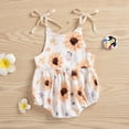 thumbnail image 3 of Newborn Baby Girl Summer Outfits Floral/Sun Romper Infant Sleeveless Strap One Piece Bodysuit Shorts Jumpsuit Cute Clothes, 3 of 7