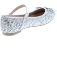 thumbnail image 5 of Link Marina-36K Girl's Glitter Bow Ballerina Party Dressed Flat Mary Janes, 5 of 7