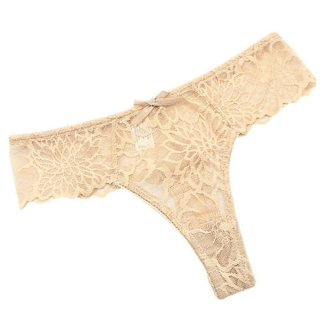 

TAIAOJING Thongs For Women Lace See-Through Breathable Lingerie Underwear Panties Brief