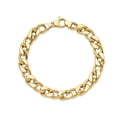 thumbnail image 1 of 14K Yellow Gold Mens Curb Chain Bracelet 8.5 Inches (8.85mm), 1 of 3