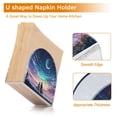 thumbnail image 5 of Standing Dining Table Napkin Holder, Napkin Holder for Table Kitchen Acrylic Paper Tissue Organization, Rainbow Sky Background, 5 of 8