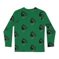 thumbnail image 2 of Jay Bu Couture "Cutting Edge" Men's Long Sleeve Shirt (Green), 2 of 4
