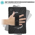 thumbnail image 2 of XYX Case for Samsung Galaxy Tab A7 10.4 inch SM-T500/SM-T505 with 360 Degree Rotating, Hand Strap, Shoulder Strap, Black, 2 of 7
