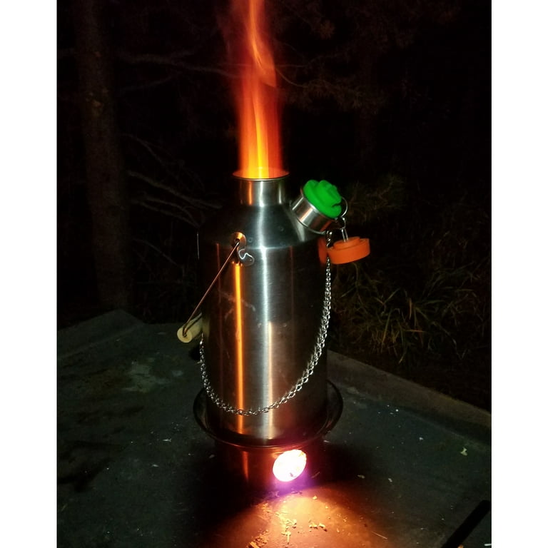 Kelly Kettle Ultimate Base Camp Kit Large Stainless Steel Outdoor Hiking Cook Gear Equipment Walmart