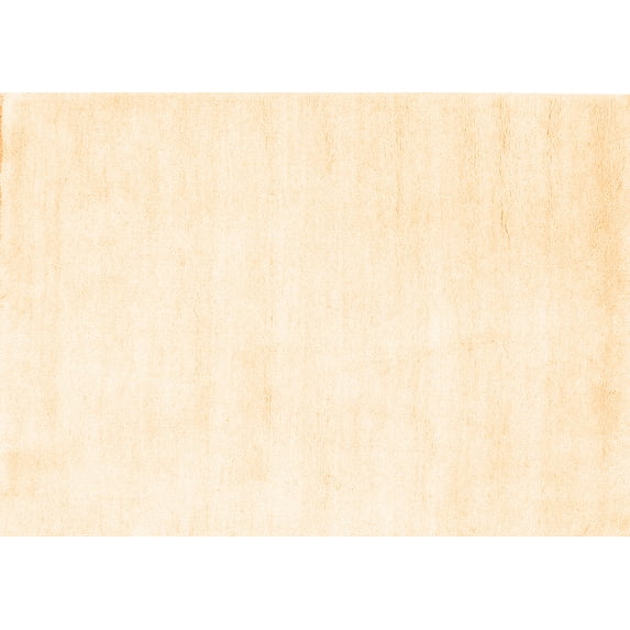 Ahgly Company Indoor Rectangle Solid Orange Modern Area Rugs, 2' x 4'