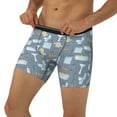 thumbnail image 3 of Disketp Blue Bathroom Men's Boxer Briefs Men’s Underwear Boxer Briefs for Men, 3 of 7