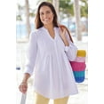 thumbnail image 3 of Woman Within Women's Plus Size Perfect Pintuck Tunic, 3 of 6