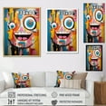 thumbnail image 4 of Designart "Modern Robot Pop Art wall art V" Modern Floater Framed Canvas Print, 4 of 7