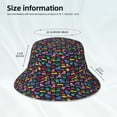 thumbnail image 3 of Sikiie Colorful Excavator Reflective Double-Sided Bucket Hat, Sun Hat, for Gardening, Beaching, Camping, Hiking, Fishing, 3 of 6
