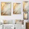 thumbnail image 4 of Designart "Ocean Storm In Beige, Blue, And Gold IV" Abstract Shapes Wall Art Living Room, 4 of 7
