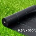 thumbnail image 1 of 6.5ft x 300ft Premium Durable Garden Weed Barrier, 3oz Heavy Duty Landscape Fabric, Outdoor Gardening Weed Control Mat, 1 of 5