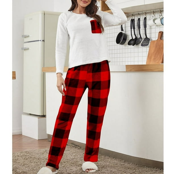 Forro Polar Pijama De Franela Para Dama Pijama Cálido De Otoño E
