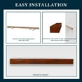 thumbnail image 3 of Mantels Direct Breckenridge 48" Rustic Distressed Wood Fireplace Mantel Shelf - Cherry, 3 of 9