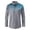 Gray-07, variant on Men's Dots Print Dress Shirt Mandarin Collar Button Down Long Sleeve Casual Business Top