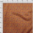 thumbnail image 3 of oneOone Cotton Jersey Orange Fabric Floral Sewing Craft Projects Fabric Prints By Yard 58 Inch Wide, 3 of 5