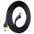 thumbnail image 4 of Cat7 Ethernet Cable 2 pack of 30FT Copper Shielded RJ45 Cord for Router, PC, Gaming, Servers, PoE Security Cameras, Smart TVs, 10Gbps 600MHz High-Speed Network Patch, Black, Cables Direct Online, 4 of 5