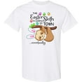 thumbnail image 3 of Inktastic Easter Sloth with Bunny Ears Funny T-Shirt, 3 of 5