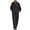 Black, variant on Women's 2 Piece Outfits Linen Pants Dressy Casual Sets Batwing Sleeve Shirt and Wide Leg Pants Suits