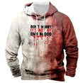 thumbnail image 1 of Funicet Mens Hooded Sweatshirt,Hooded Sweatshirt Men,Mens Leisure Draw Rope Hooded Sweatshirt Stained Lettering Print, 1 of 3