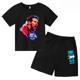 thumbnail image 3 of Camiseta con estampado de Messi de verano para niños y adolescentes, ropa de verano para niños y niñas, camiseta y pantalones cortos, conjunto de 2 piezas, traje deportivo de manga corta, 3 of 5
