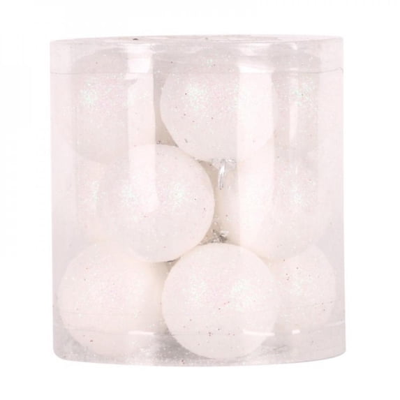 Shop Clearance! 12 Pcs Chic Round Christmas Balls Ornament New Year Christmas Tree Pendants Decorative Hanging Christmas Baubles Set