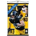 thumbnail image 3 of NFL Pittsburgh Steelers - T.J. Watt 24 Wall Poster with Magnetic Frame, 22.375" x 34", 3 of 5