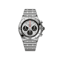 Breitling Chronomat B01 42 Automatic Chronograph Silver Dial Stainless Steel Men's Watch AB0134101G1A1