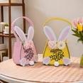thumbnail image 5 of Easter Egg Hunt Basket Cute Bunny-Shaped Tote Gift Basket Candy Goody Cookie Box Holder for Easter Party Favor Supplies, 5 of 7