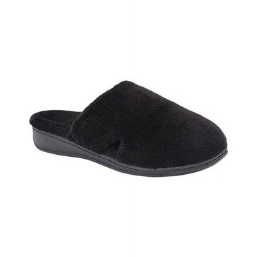 Vionic Keira Adjustable Cozy Slide Slippers - Women's Black - New Without Box