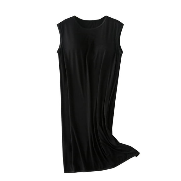ZKCCNUK Nightgowns for Women Suspenders Pajama Larage Size Home Dress Short Pajama Dress with Chest Pad Thin Style Integrated Tank Color Lntegrated Half Sleeve M-2XL