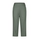 thumbnail image 5 of MKLEKYY Leggings Capris elásticos de cintura alta para mujer, para yoga, entrenamiento informal, pantalones capri, leggings rectos cortos, 5 of 5