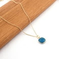 thumbnail image 2 of Zeva jewels Apatite Quartz Gemstone Gold plated Chain Necklace Pendant For Birthdays, Anniversaries, Social Gatherings Gift, Women Necklace Pendant Gift, 2 of 3