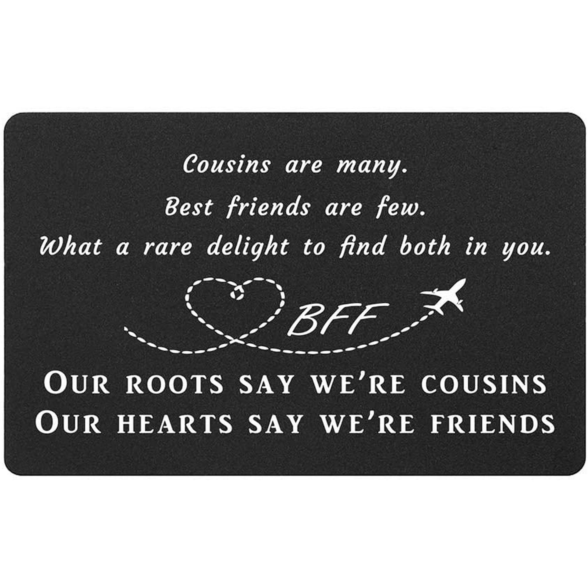Cousins Make The Best Friends, Cousin BFF Gifts, Cousin Birthday Card for  Women, Cousins Gift Cards for Girls, Mothers | Walmart Canada