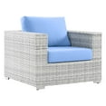 thumbnail image 4 of Modway Convene 4-Piece Outdoor Patio Set in Light Gray Light Blue, 4 of 10
