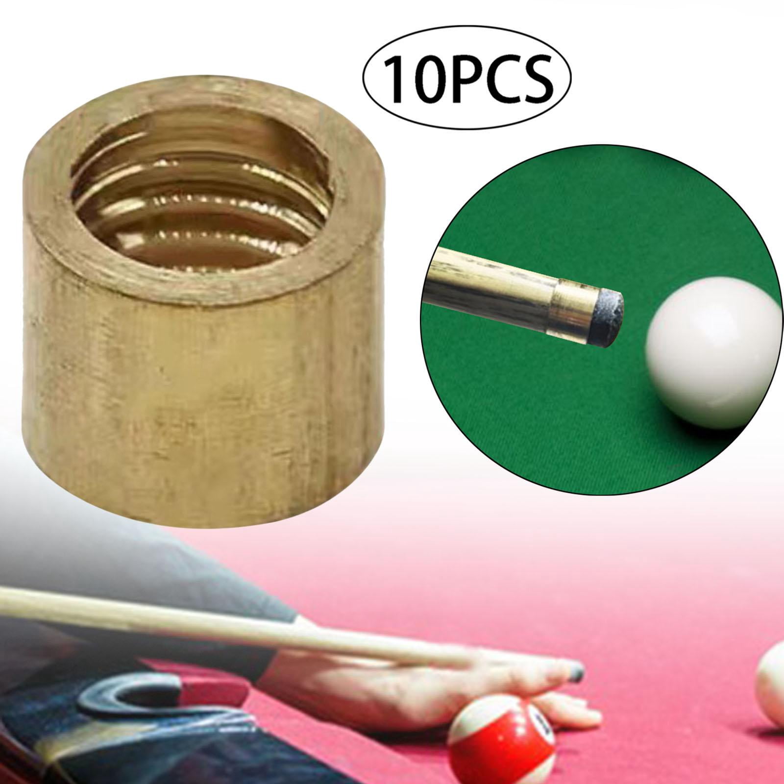 Lot De 20 Embouts De Queue De Billard 12 Mm – À Visser, Pointe Cuir Et Virole Plastique – Remplacement Facile, Taille Standard Snooker/Pool