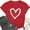 Red, variant on Womens Lover Heart Graphic Round Neck Shirt Valentines Funny Couple Matching Casual Short Sleeve Tee Tops