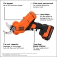 thumbnail image 3 of Podadora inalámbrica BLACK+DECKER BCPR320C1 20V Max, corte de 2,5 cm, 3 of 9